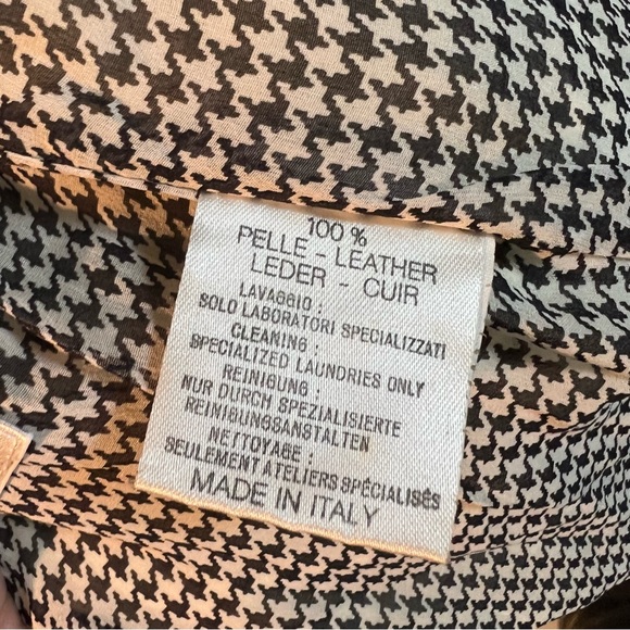 Lamatta leather woman’s suit houndstooth size 8 - Picture 6 of 13